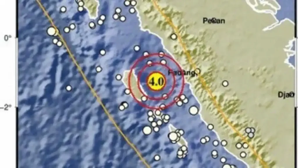 Gempa Padang M 4,1 Guncang Sumbar, Mentawai Tak Terasa